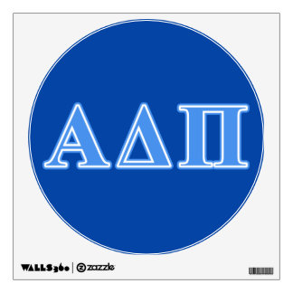 Alpha Delta Pi Light Blue Letters Wall Sticker