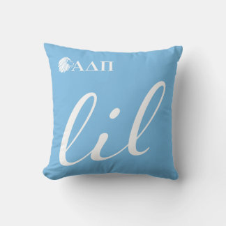 Alpha Delta Pi | Lil Script Throw Pillow