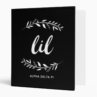 Alpha Delta Pi | Lil Wreath 3 Ring Binder