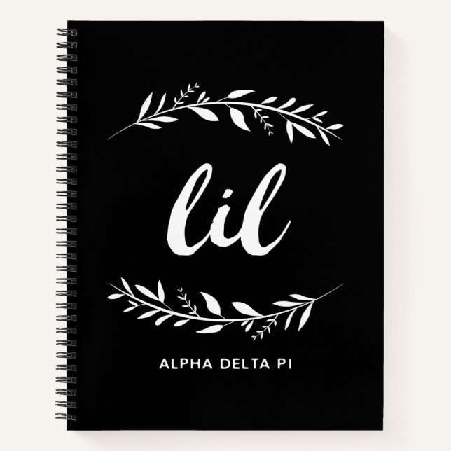 Alpha Delta Pi | Lil Wreath Notebook (Front)