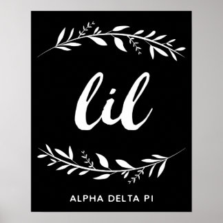 Alpha Delta Pi | Lil Wreath Poster