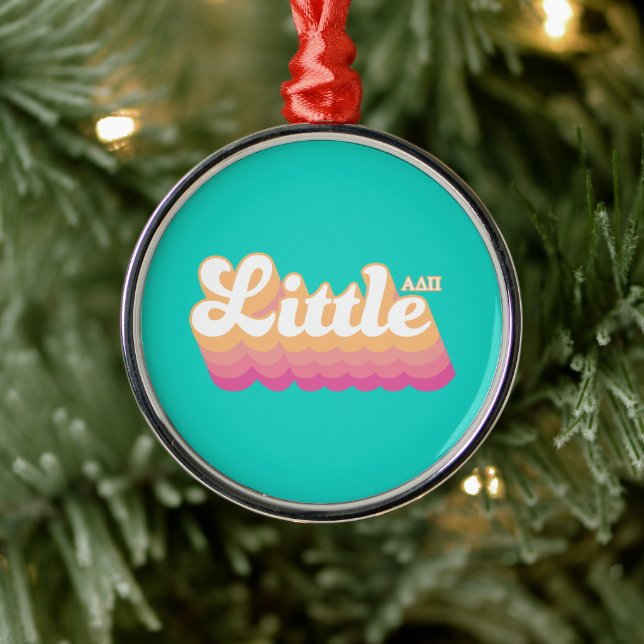 Alpha Delta Pi | Little Metal Ornament (Tree)