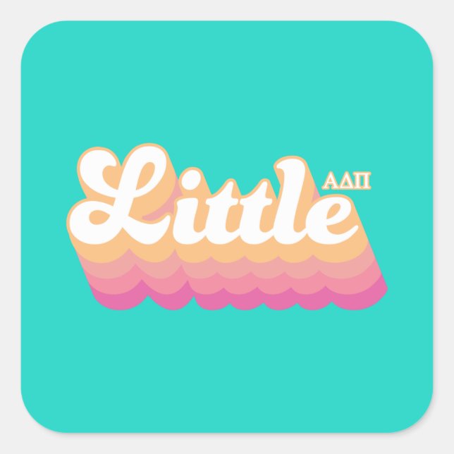 Alpha Delta Pi | Little Square Sticker (Front)