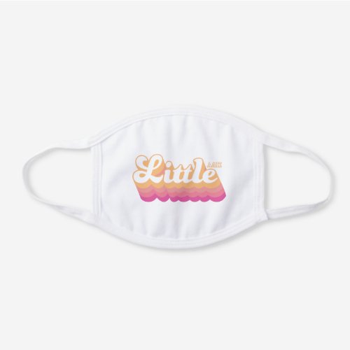 Alpha Delta Pi  Little White Cotton Face Mask