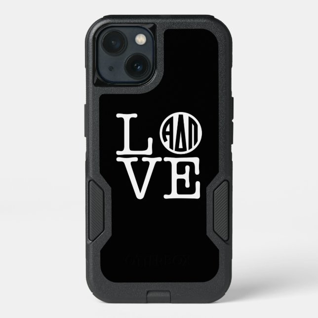 Alpha Delta Pi | Love Otterbox iPhone Case (Back)