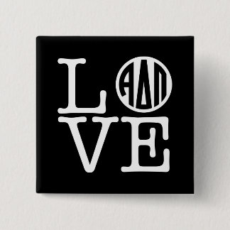 Alpha Delta Pi | Love Pinback Button