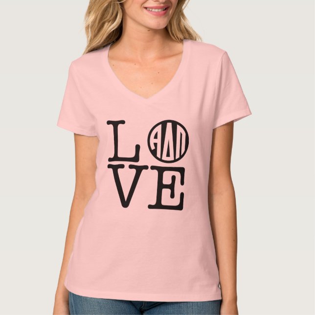 Alpha Delta Pi | Love T-Shirt (Front)