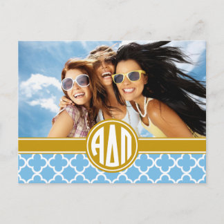 Alpha Delta Pi | Monogram and Photo Postcard