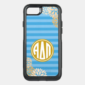 Alpha Delta Pi | Monogram Stripe Pattern OtterBox Commuter iPhone SE/8/7 Case