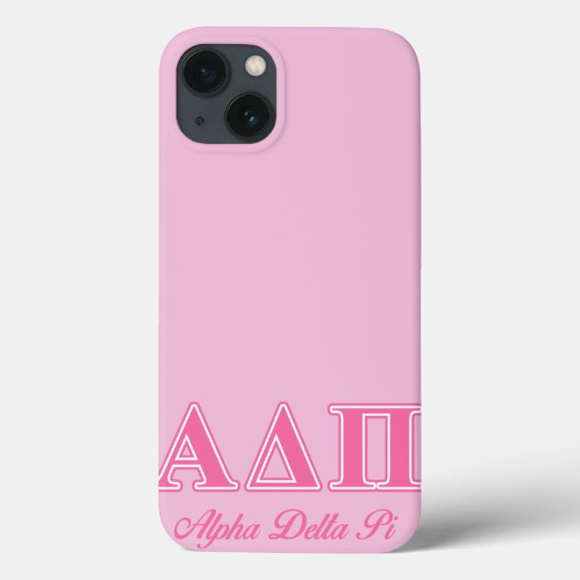 Alpha Delta Pi Pink Letters Case-Mate iPhone Case (Back)