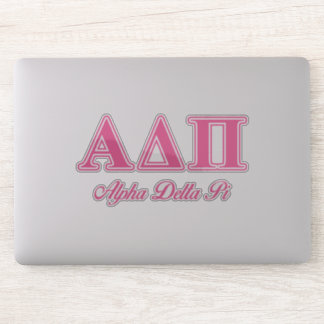 Alpha Delta Pi Pink Letters Sticker