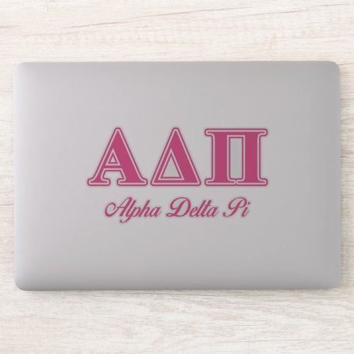 Alpha Delta Pi Pink Letters Sticker