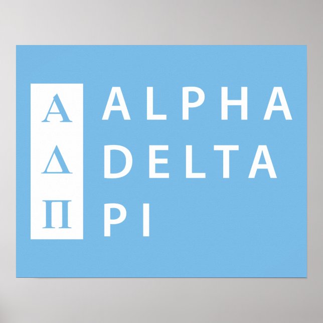 Alpha Delta Pi | Stacked Logo Poster (Front)