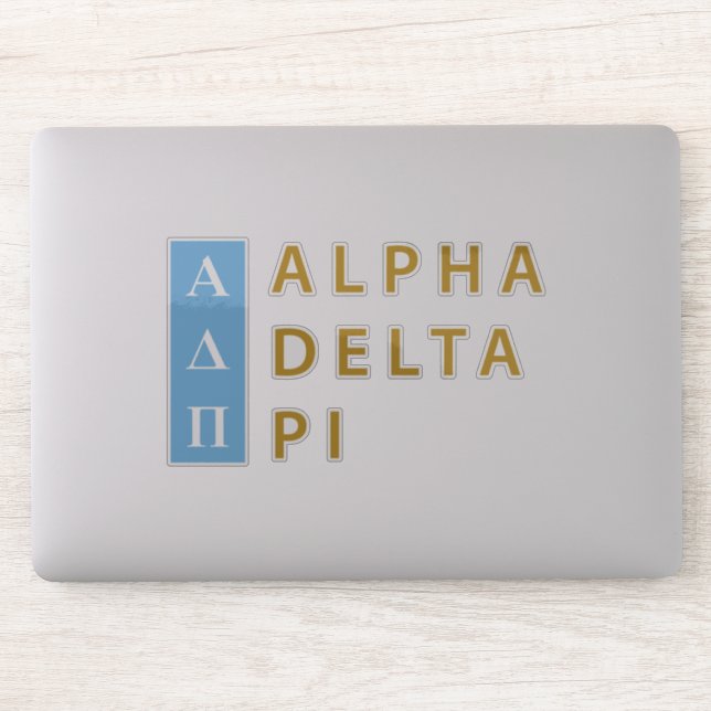 Alpha Delta Pi | Stacked Logo Sticker (Computer)