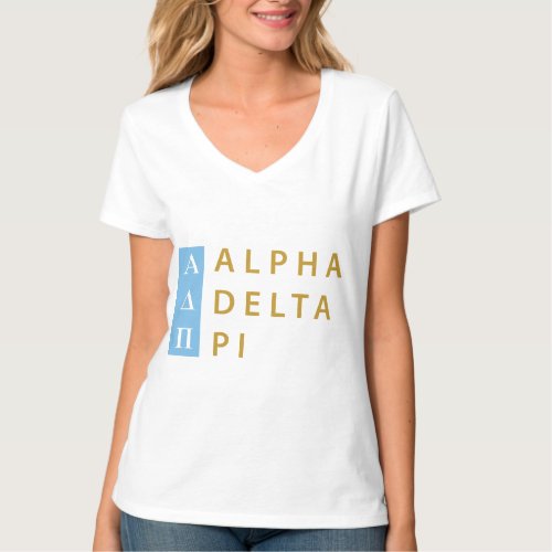 Alpha Delta Pi  Stacked Logo T_Shirt