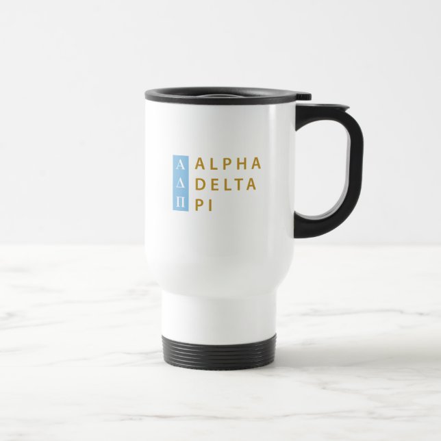 Alpha Delta Pi | Stacked Logo Travel Mug (Right)