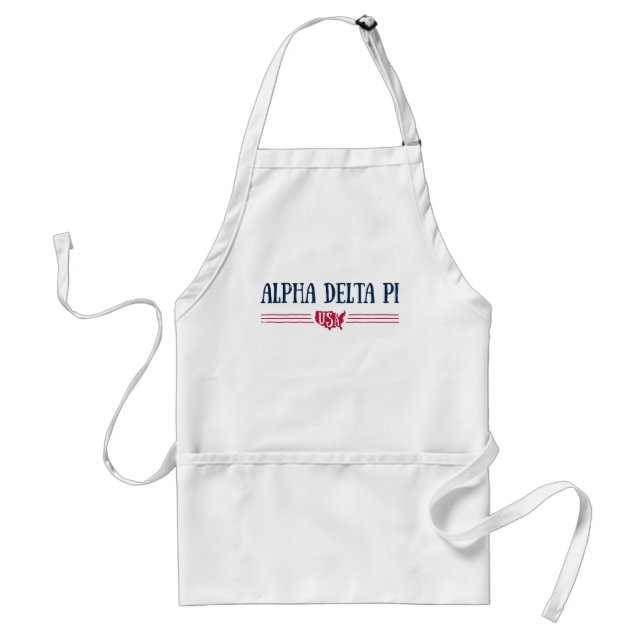Alpha Delta Pi - USA Adult Apron (Front)