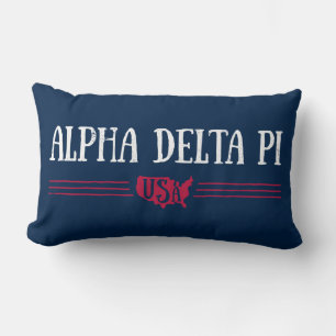Alpha Delta Pi - USA Lumbar Pillow