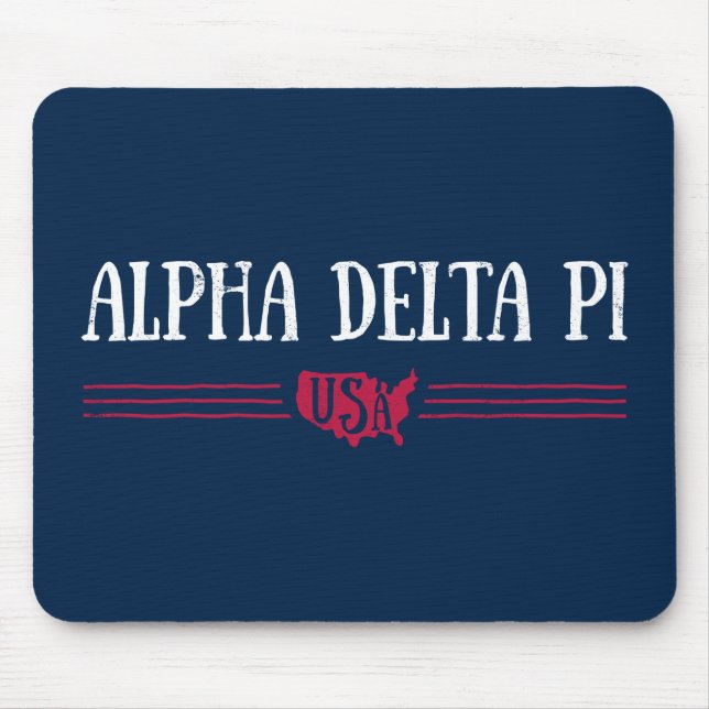 Alpha Delta Pi - USA Mouse Pad (Front)