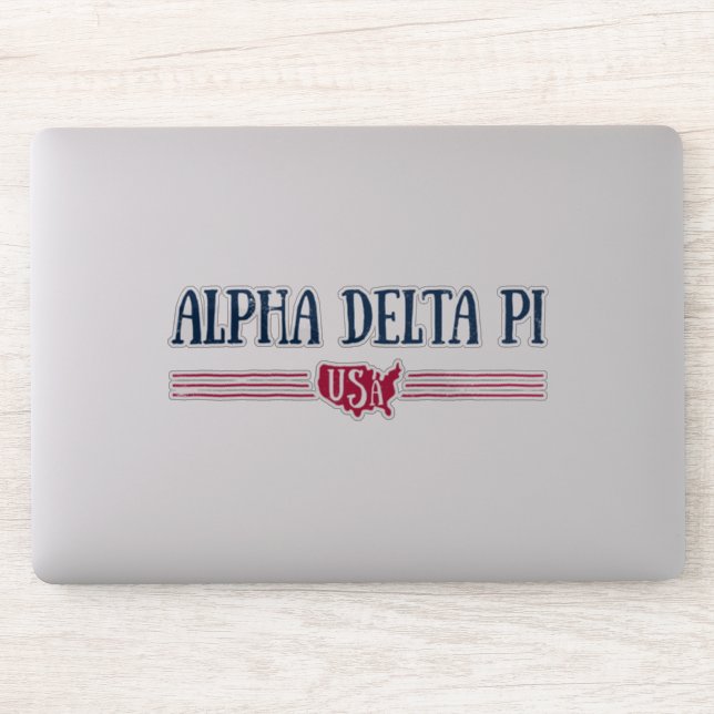 Alpha Delta Pi - USA Sticker (Computer)
