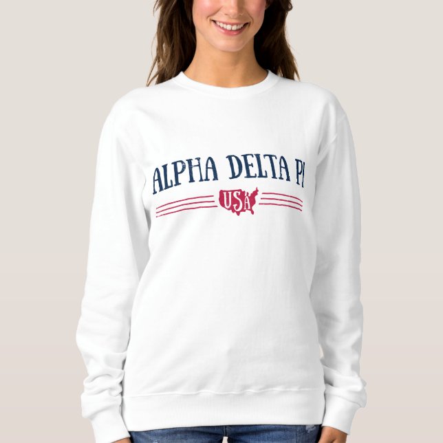 Alpha Delta Pi - USA Sweatshirt (Front)