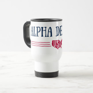 Alpha Delta Pi - USA Travel Mug