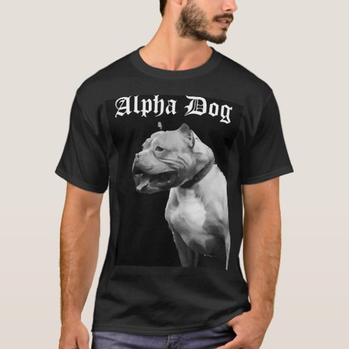 Alpha Dog Pit Bull Mens Tee Shirt