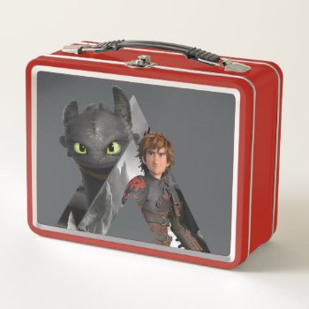 Alpha Dragon Toothless & Hiccup Metal Lunch Box by howtotrainyourdragon at Zazzle