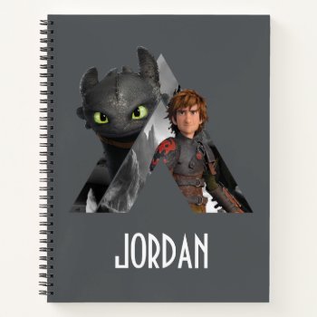 Alpha Dragon Toothless & Hiccup Notebook by howtotrainyourdragon at Zazzle