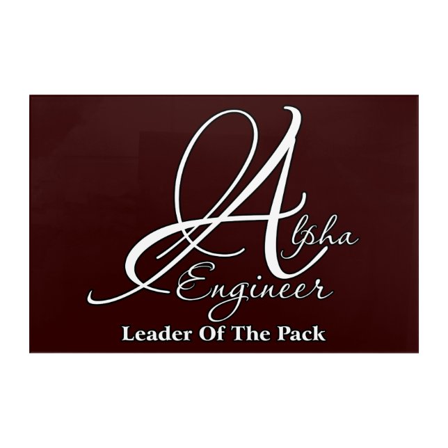 Alpha Engineer Acrylic Print (Front)