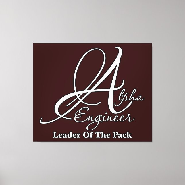 Alpha Engineer Canvas Print (Front)