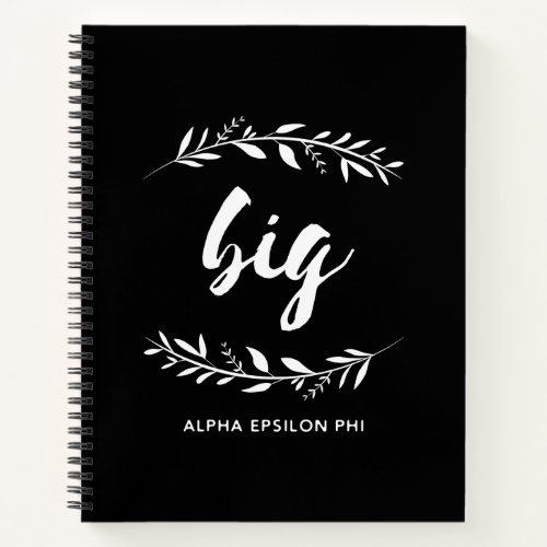 Alpha Epsilon Phi  Big Wreath Notebook