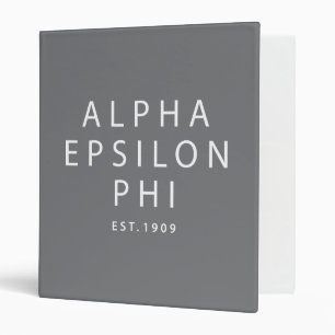 Alpha Epsilon Phi Est. 1909 Binder