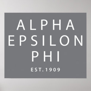 Alpha Epsilon Phi   Est. 1909 Poster