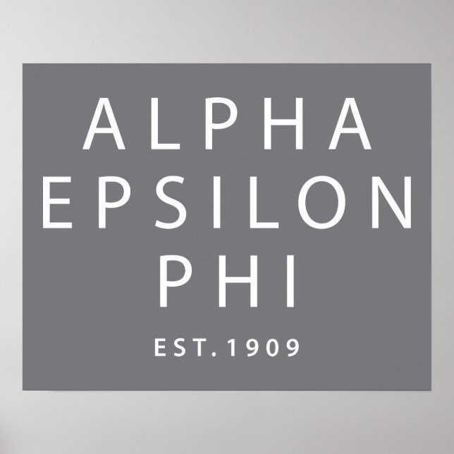 Alpha Epsilon Phi | Est. 1909 Poster (Front)