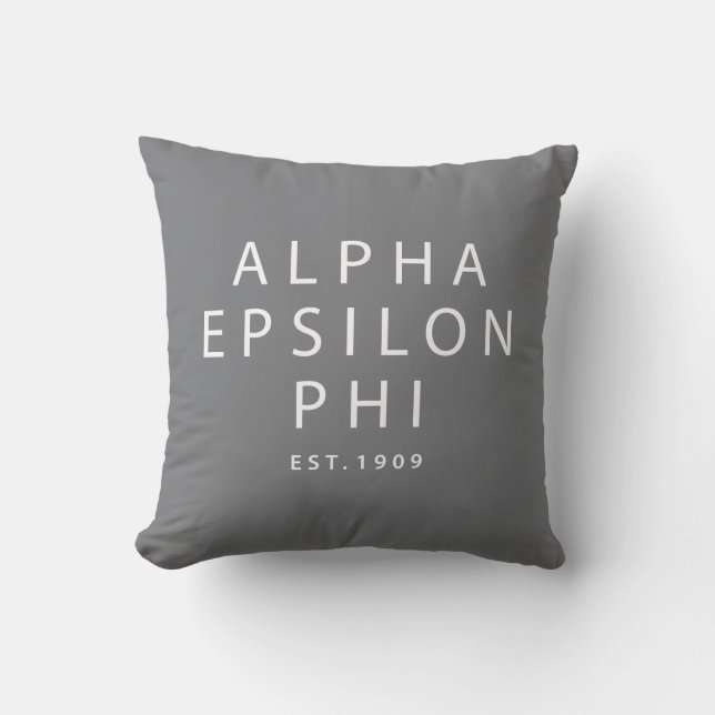 Alpha Epsilon Phi | Est. 1909 Throw Pillow (Front)