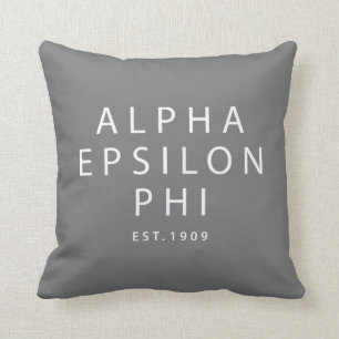 Alpha Epsilon Phi   Est. 1909 Throw Pillow