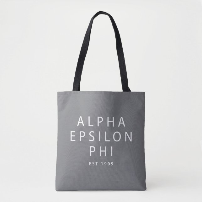 Alpha Epsilon Phi | Est. 1909 Tote Bag (Front)