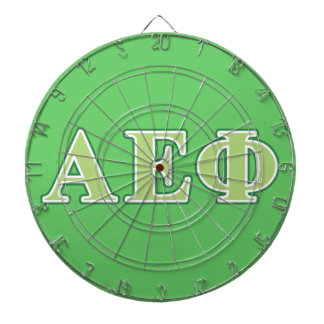 Alpha Epsilon Phi Green Letters 2 Dartboard With Darts