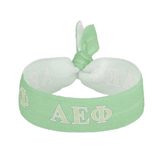 Alpha Epsilon Phi Green Letters 2 Elastic Hair Tie