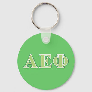 Alpha Epsilon Phi Green Letters 2 Keychain