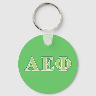 Alpha Epsilon Phi Green Letters 2 Keychain