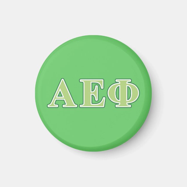 Alpha Epsilon Phi Green Letters 2 Magnet (Front)