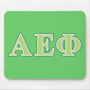 Alpha Epsilon Phi Green Letters 2 Mouse Pad