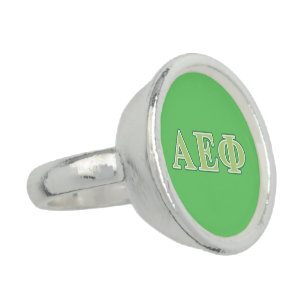 Alpha Epsilon Phi Green Letters 2 Ring
