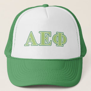 Alpha Epsilon Phi Green Letters 2 Trucker Hat