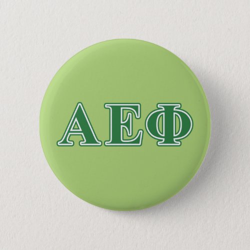 Alpha Epsilon Phi Green Letters 3 Button