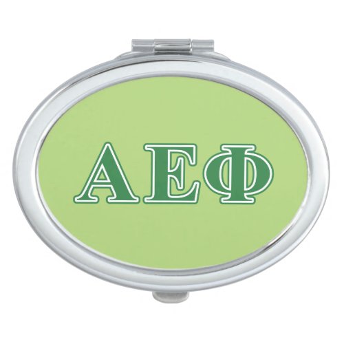 Alpha Epsilon Phi Green Letters 3 Compact Mirror