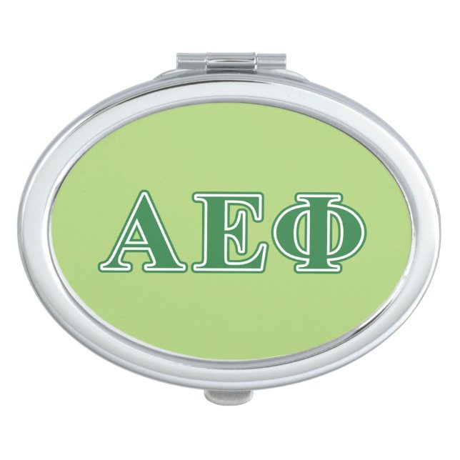 Alpha Epsilon Phi Green Letters 3 Compact Mirror (Front)