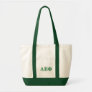 Alpha Epsilon Phi Green Letters 3 Tote Bag